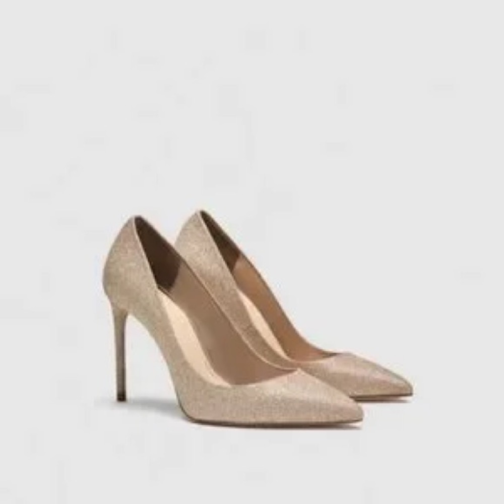 Zara Glitter Heels